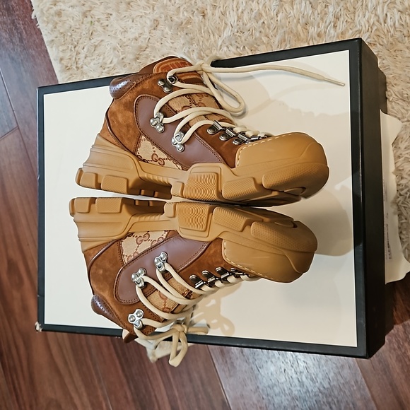 GUCCI Flashtrek brown Low top Ankle boots - Picture 4 of 4